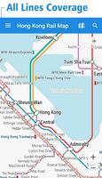 Hong Kong Rail Map পোস্টার