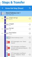 Corée Train Carte capture d'écran 3