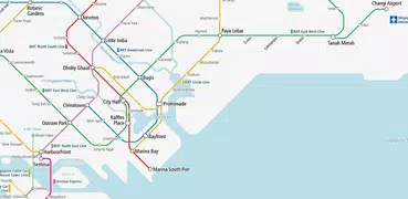 Singapur Bahn Karte - Subway