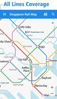 Singapore Rail Map पोस्टर