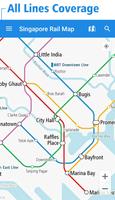 Singapore Rail Map Cartaz