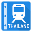 Thaïlande Train Carte- Bangkok