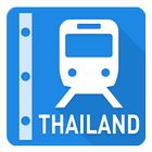 Thaïlande Train Carte icône