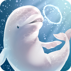 Aquarium beluga simulation icon