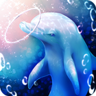 Aquarium dolphin simulation simgesi