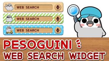Pesoguin Web Search Bar Simple plakat