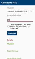 Calculadora de Matricula UTPL 스크린샷 1