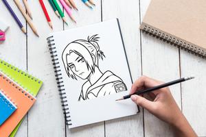 برنامه‌نما How To Draw Attack On Titan عکس از صفحه