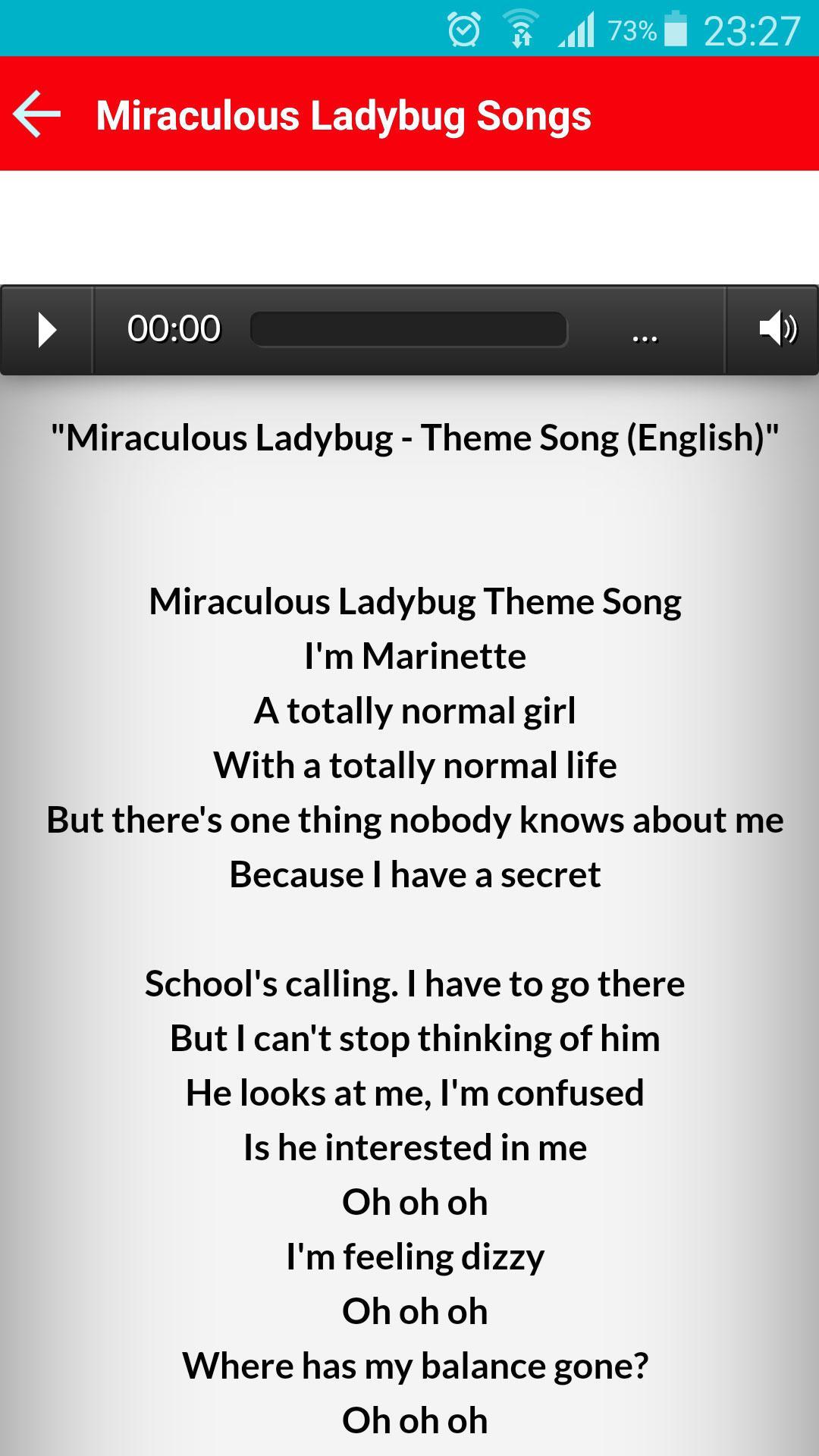 All Songs Miraculous Ladybug For Android Apk Download - miraculous ladybug theme song roblox