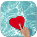 Magic touch heart in water APK