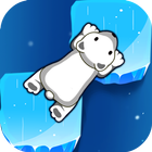 ikon 3D renang Mini beruang kutub