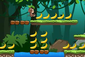 Banana world - Bananas island - hungry monkey ポスター