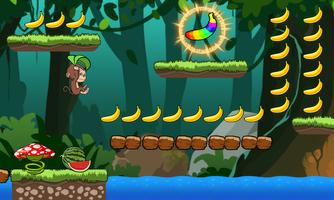 Banana island - Banana monkey run - monkey world スクリーンショット 1