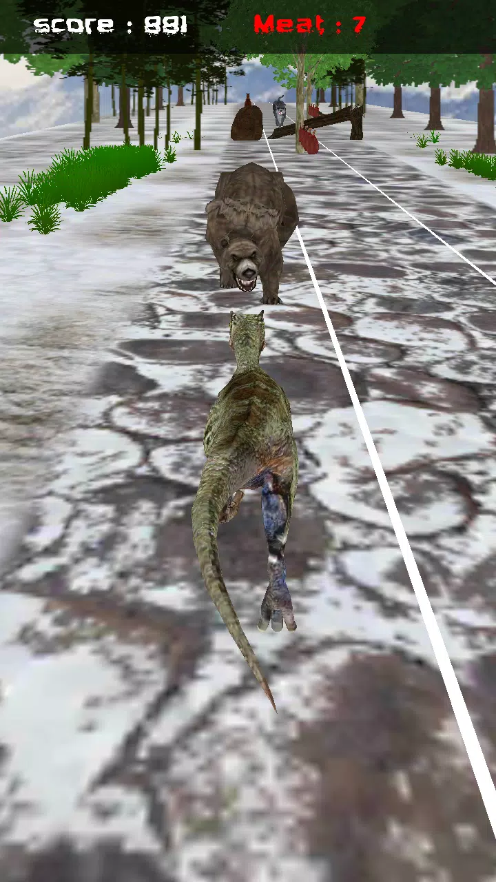 Raptor Run 3D Game 