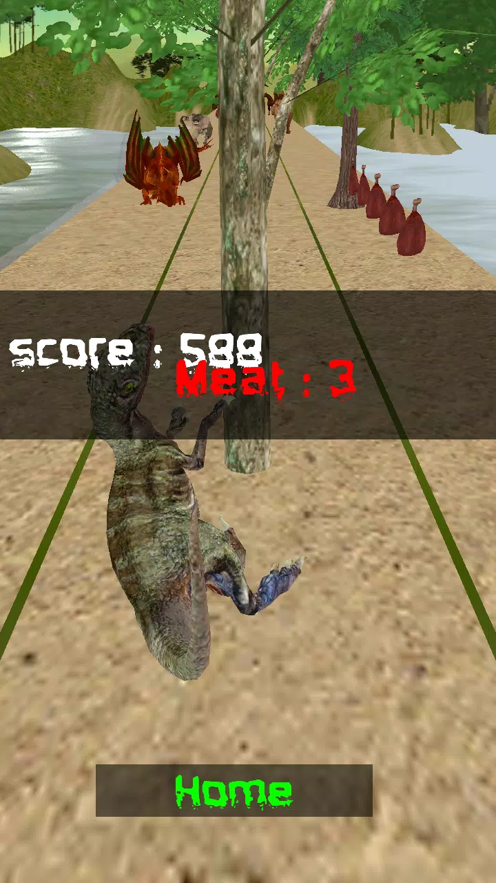 Raptor Run 3D Game 