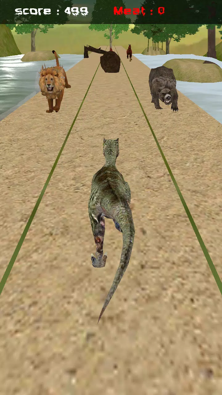 Raptor Run 3D Game 