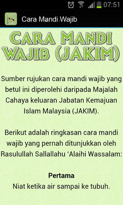 Cara Mandi Wajib Yang Betul for Android - APK Download