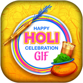 Holi GIF icon