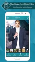 Man Blazer Suit Photo Editor syot layar 2