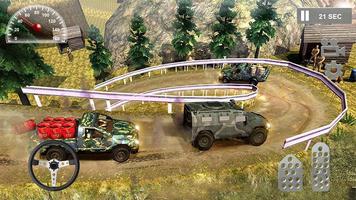 陸軍トラックアドベンチャー2018：ベストパーキングカーゲーム スクリーンショット 3