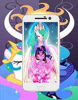 hd Princess Celestia  Wallpaper โปสเตอร์