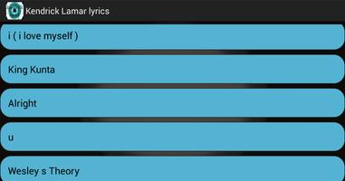 Kendrick Lamar Lyrics پوسٹر