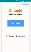Omegle - Stranger chat Affiche