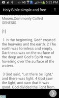 Holy Bible simple and free screenshot 1