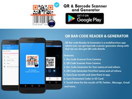 QR code and Barcode Scanner and Generator Affiche