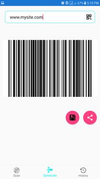 QR code Barcode Scanner and Generator screenshot 3