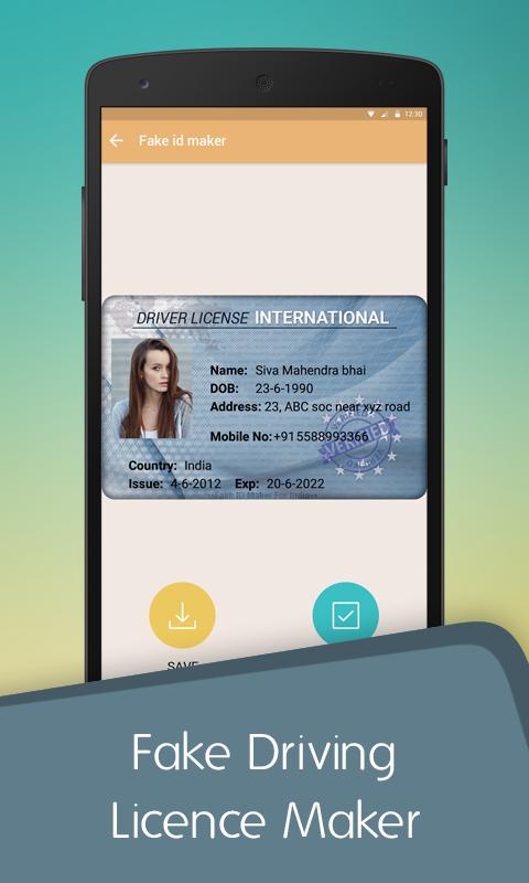 pics Fake Drivers License Maker App fake driving licence maker for android