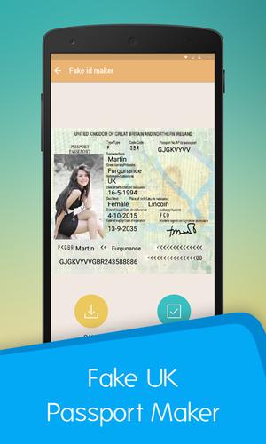 pix Fake Passport Generator Uk fake uk passport id maker for android