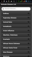 Animals Disease List Affiche