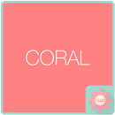 Colorful Talk - Coral 카카오톡 테마 APK