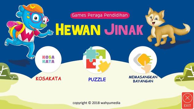 Mengenal Hewan  Jinak  Bahasa  Indonesia Inggris  for 