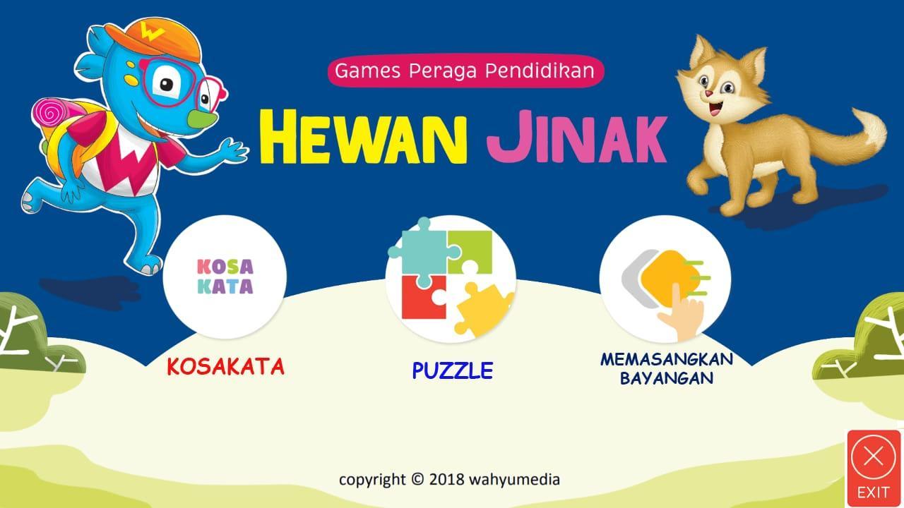 Android Iin Mengenal Hewan Jinak Bahasa Indonesia Inggris APKy Ndir