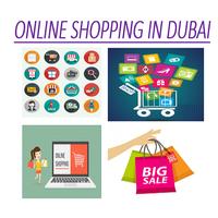 Online Shopping in UAE  Affiche