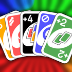 Color number card game: uno ícone