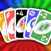 Color number card game icon