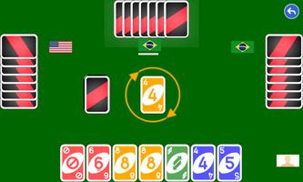 Color number card game: uno Affiche