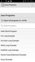 Java Programs App capture d'écran 1