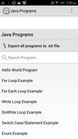 Java Programs App اسکرین شاٹ 1