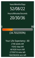 Life Expectancy Timer Affiche