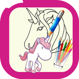 How to Draw Unicorn-Step by Step ícone