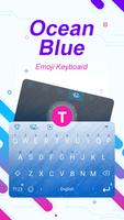 Ocean Blue Theme&Emoji Keyboard 海报