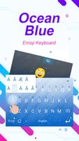 Ocean Blue Theme&Emoji Keyboard স্ক্রিনশট 1