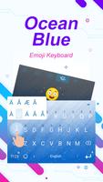 Ocean Blue Theme&Emoji Keyboard screenshot 1
