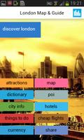 Londres carte hors ligne guide Affiche