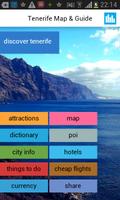 Tenerife Offline Carte Guide Affiche