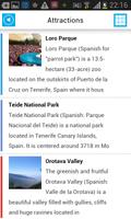 Tenerife Offline Carte Guide capture d'écran 2